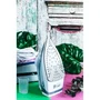 Jata PL1058C Plancha de vapor azul y blanca